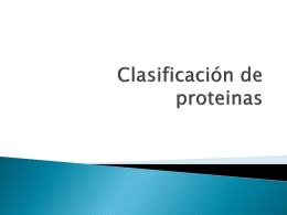 Clasificación de proteinas