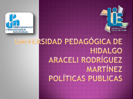 Universidad pedagógica de hidalgo Araceli Rodríguez Martínez