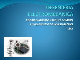 ingenieria electromecanica rodrigo alberto vazquez romero