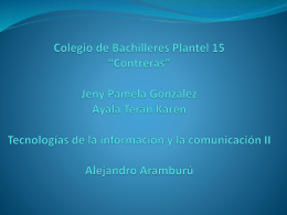 Colegio de Bachilleres Plantel 15 *Contreras* Jeny