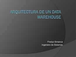 Arquitectura de un Data Warehouse
