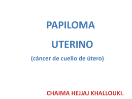 Papiloma uterino por Chaima Hejjaj
