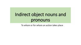 Indirect objects