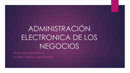 ADMINISTRACIÓN ELECTRONICA DE LOS NEGOCIOS