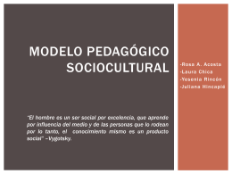 Modelo pedagógico sociocultural