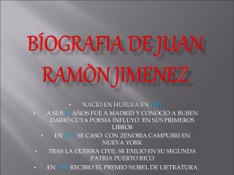 BÍOGRAFIA DE JUAN RAMÒN JIMENEZ