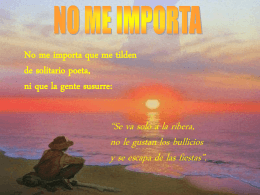 NO ME IMPORTA - telecable: TV