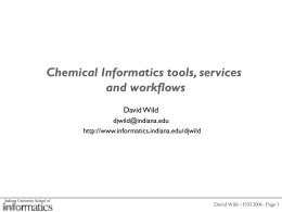Introduction to Chemoinformatics & Computer