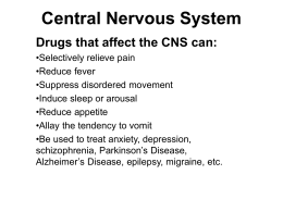 Central Nervous System - Southern Methodist
