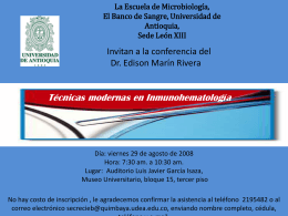 invitan a la conferencia del Dr. Edison Marín