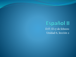Español II - language