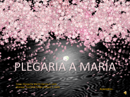 PLEGARIA A MARÍA - Colegio Ntra. Sra. del Carmen