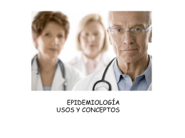 Epidemiología (Algunas definiciones)