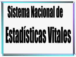 HECHOS VITALES - Instituto Nacional de