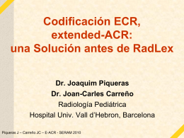 Codificación ECR, extended-ACR: una solución antes