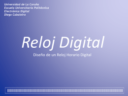 Reloj Digital - Página web de Diego Cabaleiro