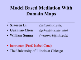 Model Based Mediation With Domain Maps