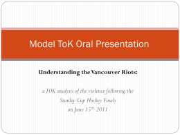 TOK Oral Presentation