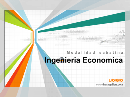 Ingenieria Economica - Ing. Edson Rodríguez