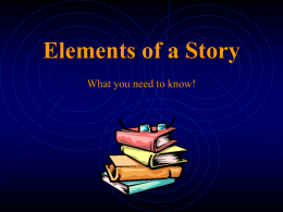 Elements of a Story - Brenham Independent School
