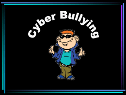 Cyber Bullying A Supplemental Lesson with