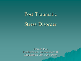 Post Traumatic Stress Disorder Assessment,
