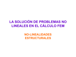 LA SOLUCIÓN DE PROBLEMAS NO LINEALES EN EL CÁLCULO