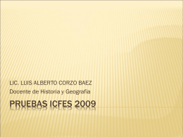 PRUEBAS ICFES 2005