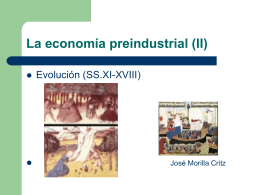 La economía preindustrial (II)
