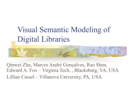 Visual Semantic Modeling of Digital Libraries