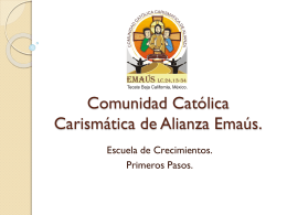 Comunidad Católica Carismática de Alianza Emaús.
