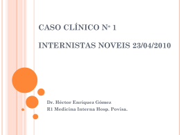 CASO CLÍNICO INTERNISTAS NOVEIS 23/04/2010
