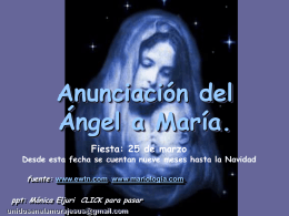 Anunciación del Angel a María