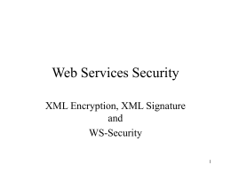 Web Services Security Language