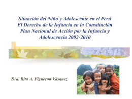 Situación del Niño y Adolescente en el Perú El