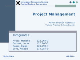 Presentación Project Management