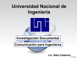 Diapositiva 1 - Lic. Alba Calderón | Resp. de