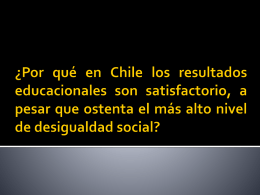 ¿Por qué en Chile los resultados educacionales son