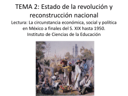 TEMA 2: Estado de la revolución y reconstrucción