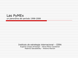 Las PyMEx un panorama del período 1998-2008