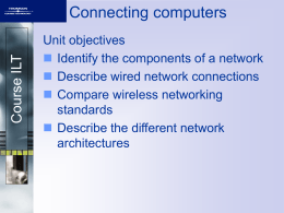 Connecting computers - Cambridge Regional College