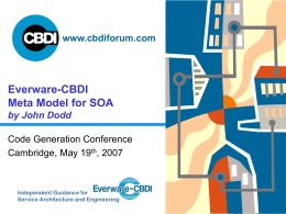 Everware-CBDI Meta Model for SOA by John Dodd -