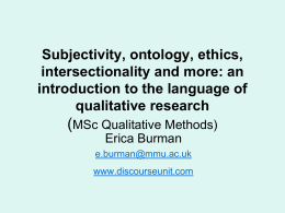 Objectivity and Subjectivity in Qualitative