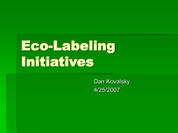 Eco-Labeling Initiatives - Chicago