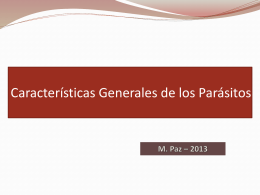 Clasificación, estructura y patogenia de parásitos