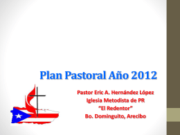 Plan Pastoral Año 2012