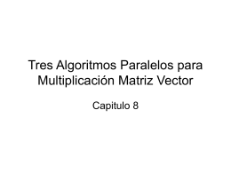 Multiplicación Matríz