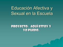 Educación Afectiva y Sexual en la Escuela