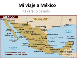 Mi viaje a México