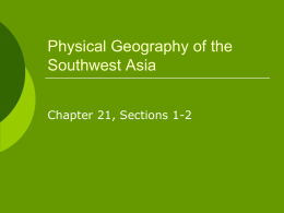 Physical Geography of the Southwest Asia